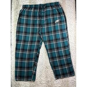 Eagles Philadelphia NFL team apparel sleepwear flannel pajama pants teal xxl 2xl